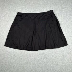 Lands End Skort‎ Womens XL Black Pull On Golf Athleisure Casual Outdoors